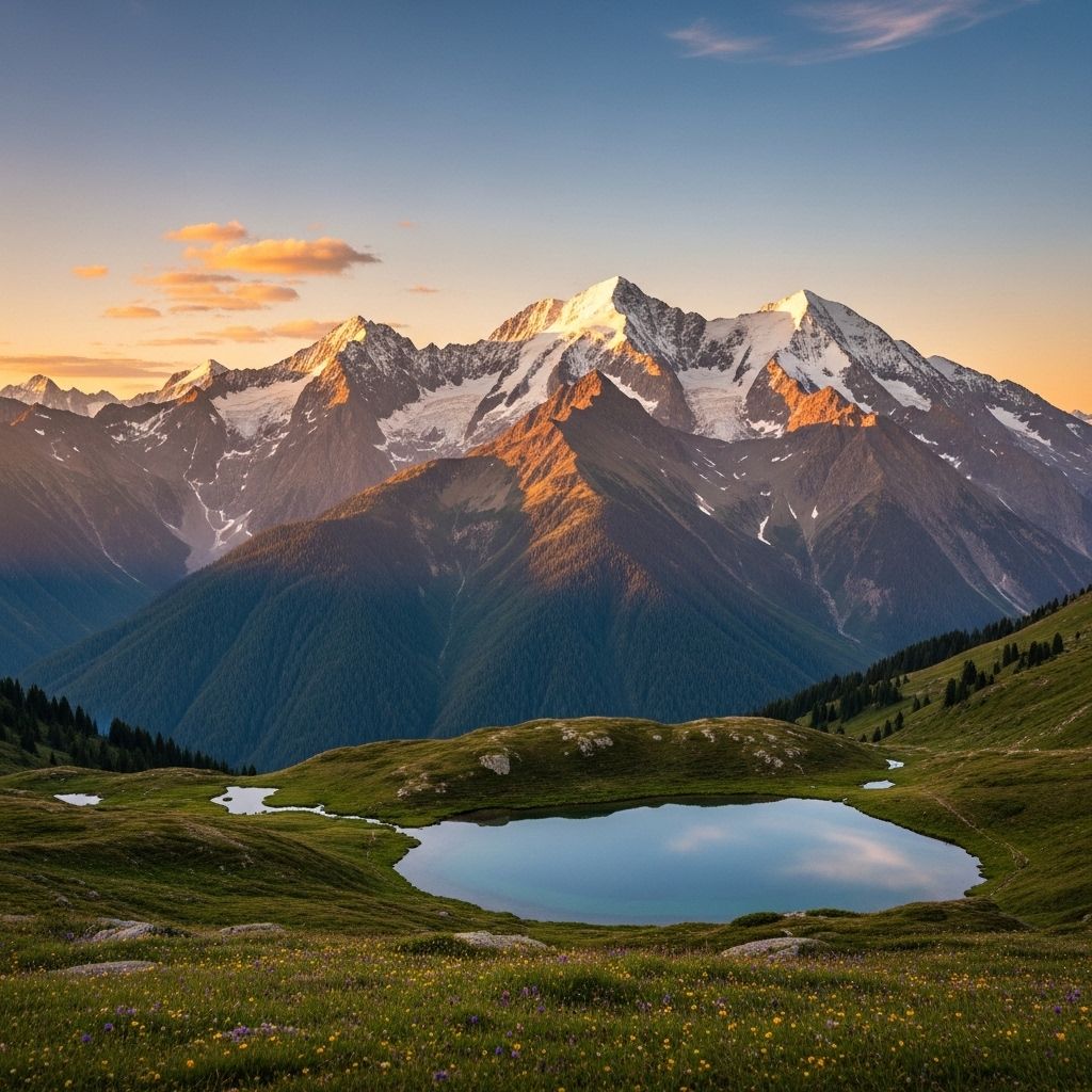 Vue d'ensemble d'une table en bois avec des livres ouverts, des notes manuscrites, des fruits frais et une tasse de thé, représentant un environnement d'apprentissage calme et studieux